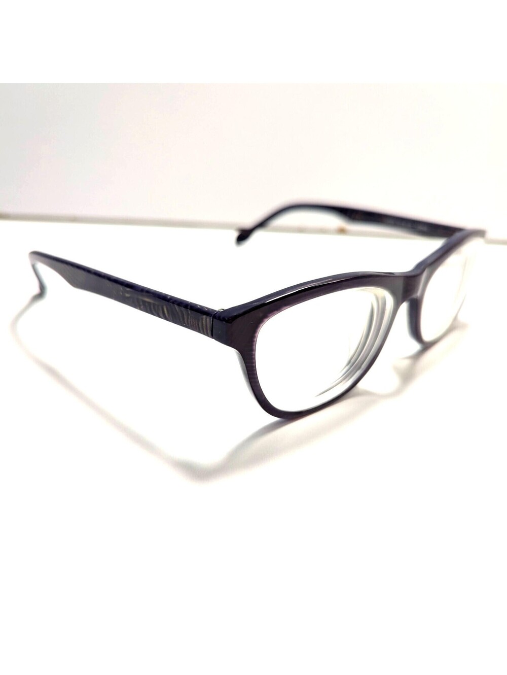 Josie Audra Size: 52-18-145 Dark Purple Square Plastic Eyeglasses FRAMES ONLY